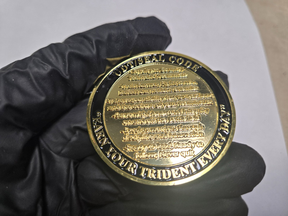 Naval Special Warfare Group One Training Detachment UDT Seal Code Challenge Coin