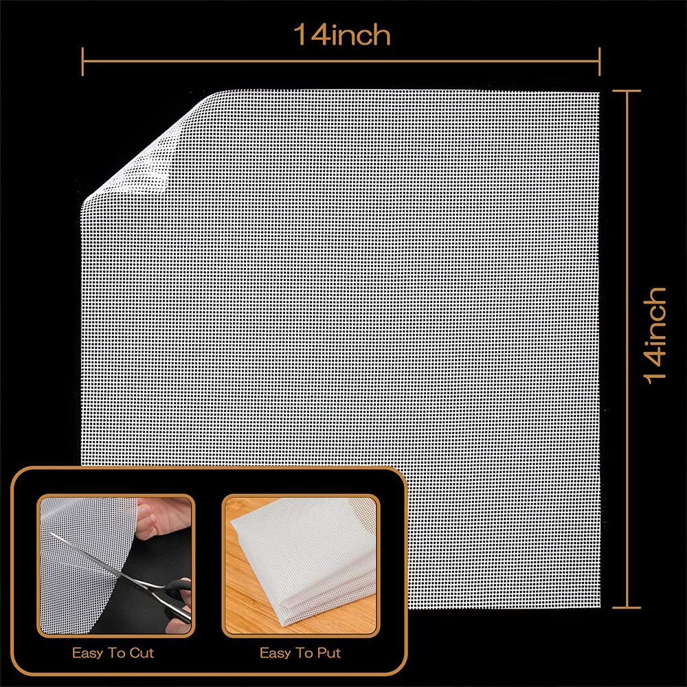 12 PCS Silicone Dehydrator Sheets, Premium Non Stick Silicone Mesh for Fruit Deh