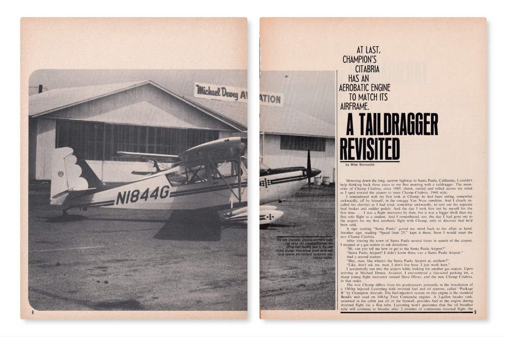 Citabria Aircraft Report 8/9/2025k