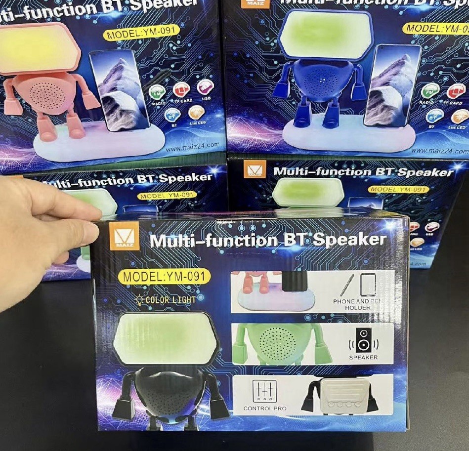 Multi-functional Robot Bluetooth Speaker Charging Dock LED TF Card