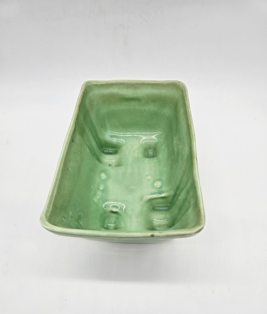 Cookson Pottery Planter Celery Green Footed Ceramic