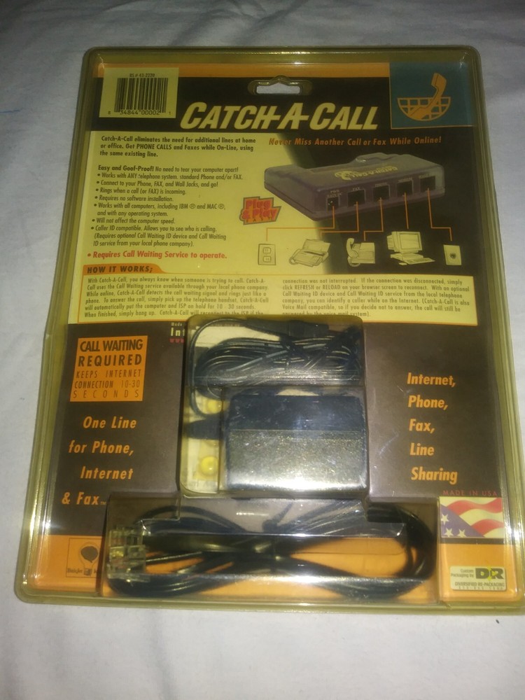 Catch A Call Telephone Line Sharing Device Phone
