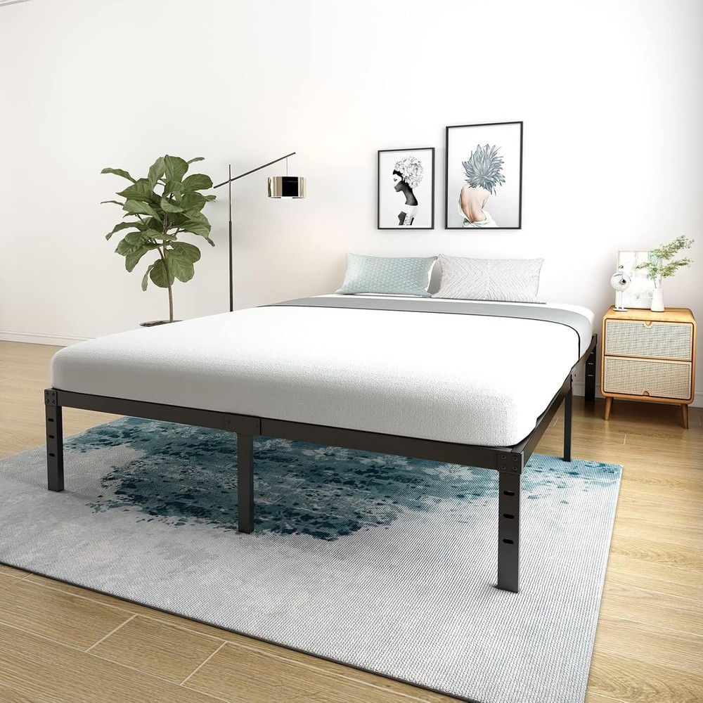 18 Inch Full Size Bed Frame Metal Platform Bed Frame Full Size No Box Spring