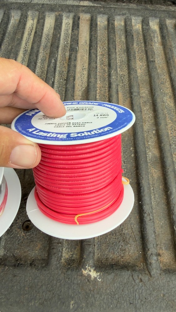 Ancor Marine 14AWG red wire 100ft spool