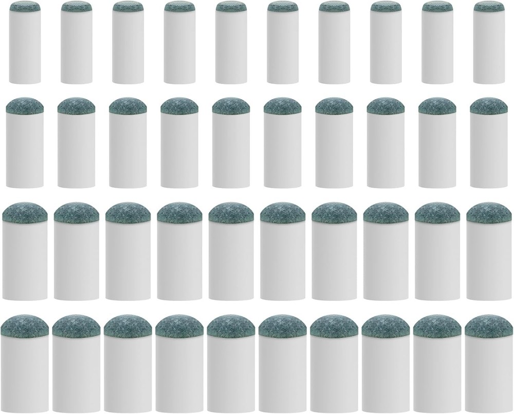 Slip On Pool Cue Tips Replacement Kit 4 Sizes Upgrade Pool Stick Tips 40 Pcs