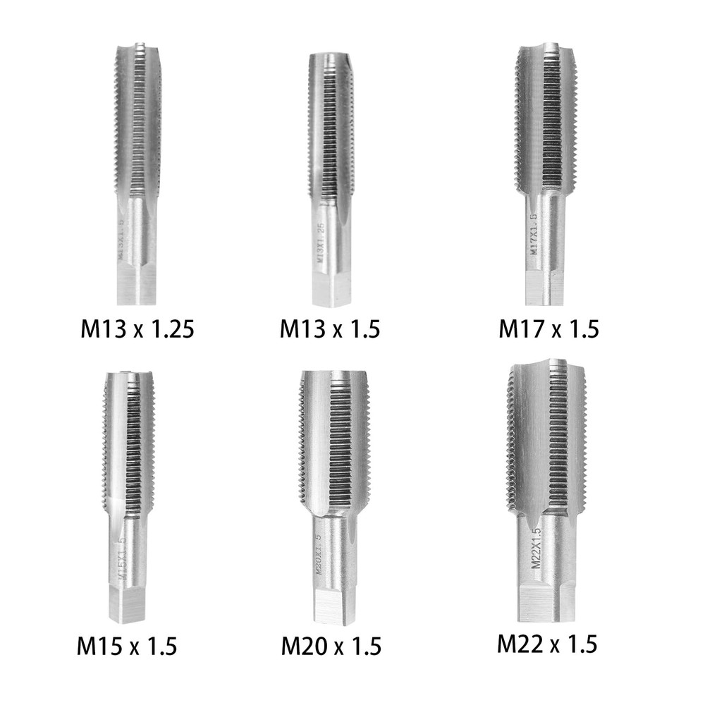BILITOOLS 9-Piece Axle Spindle Thread Chaser Set, Rethreading...