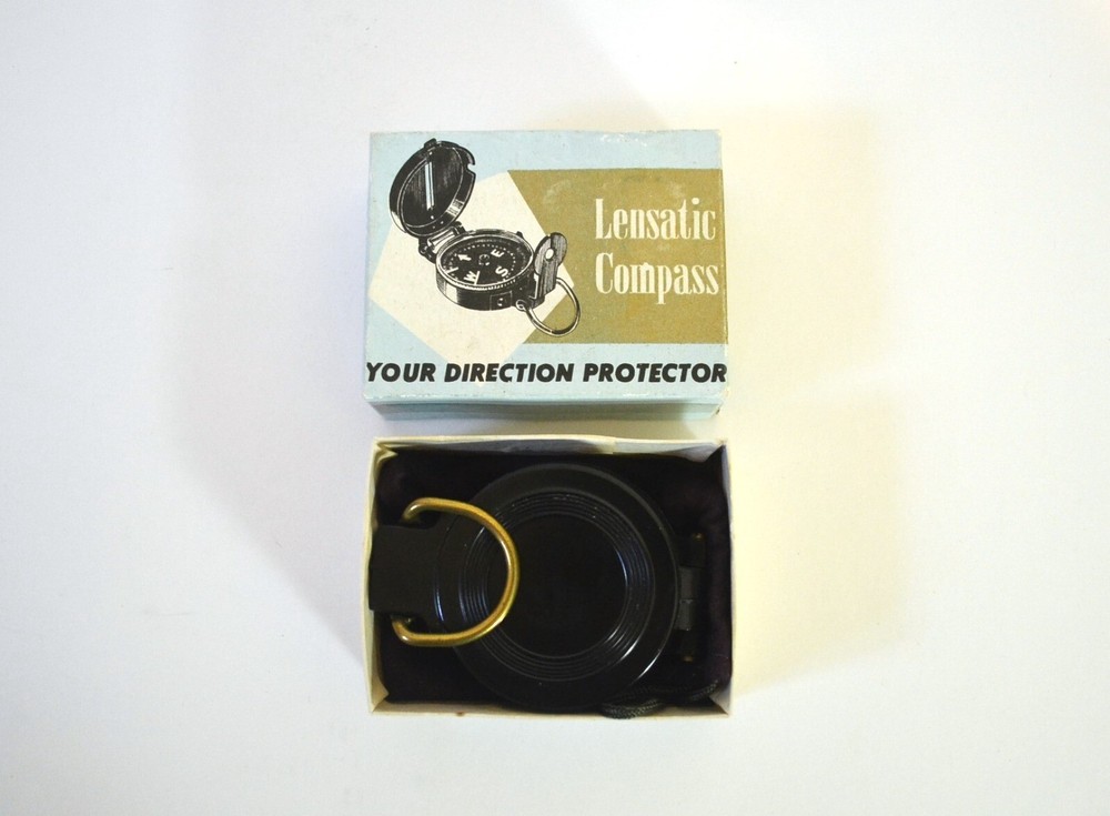 Vintage LENSATIC COMPASS No. 550 In Box