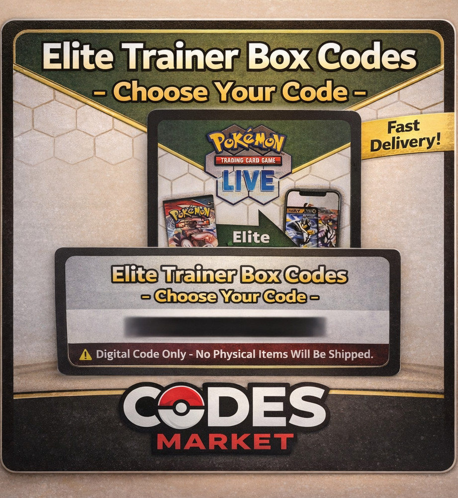 Pokemon TCG Live Codes - Elite trainer box /ETB codes- choose your code