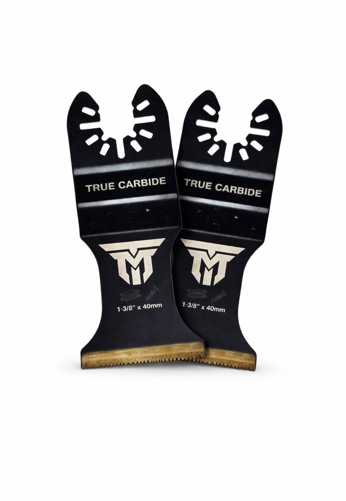 TMI True Carbide Oscillating Multi Tool Blade 1-3/8” 40mm Heavy Duty 2 Pack