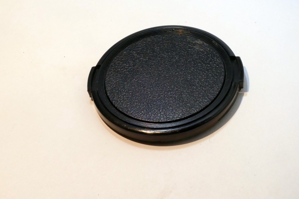 67mm Lens Cap Front, black plastic, vintage