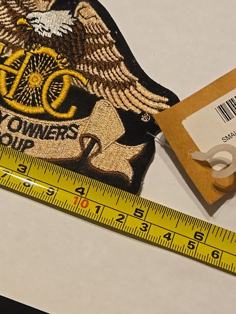 Harley Davidson Owners Group HOG Small Heritage Eagle 5" Patch New With Tags