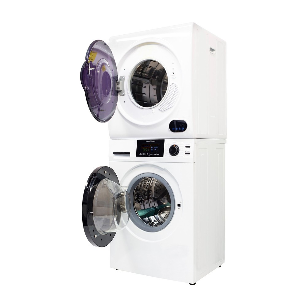 Equator PREMIUM STACKABLE 15 Lbs Washer 1.62cf 110V+Vented DIGI Dryer 3.5cf 110V