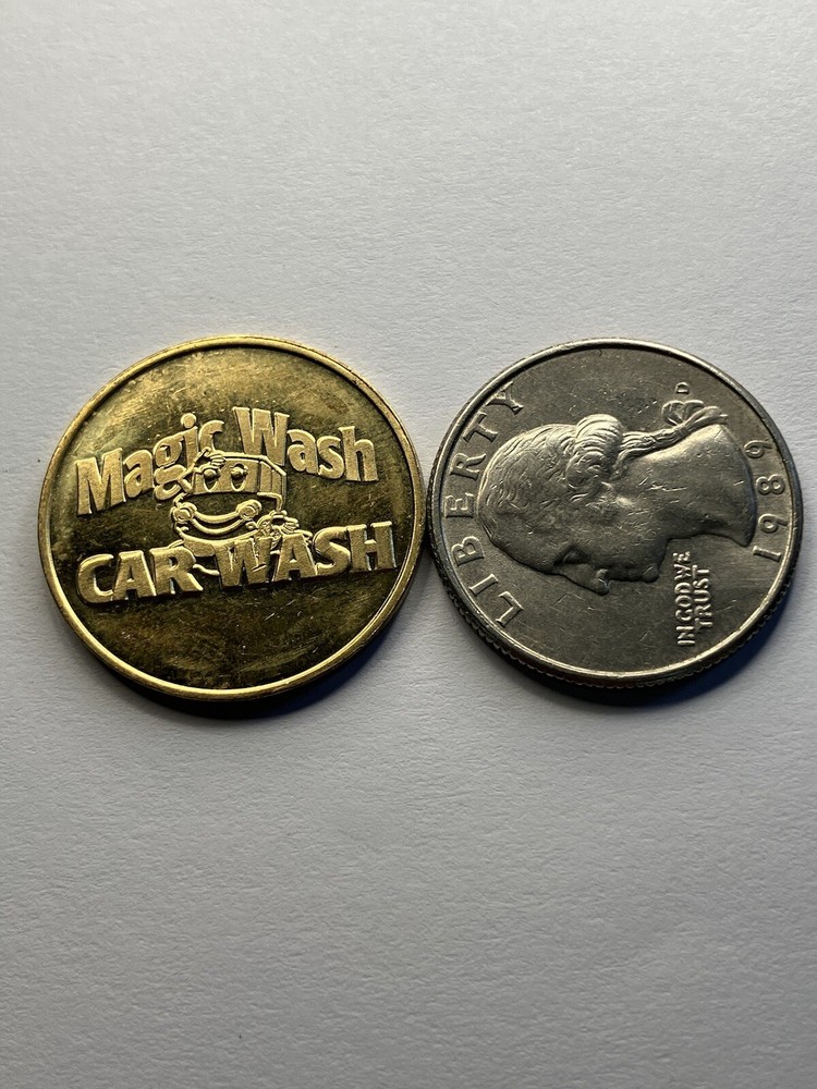 MAGIC WASH CAR WASH TOKEN OBSOLETE #tc1