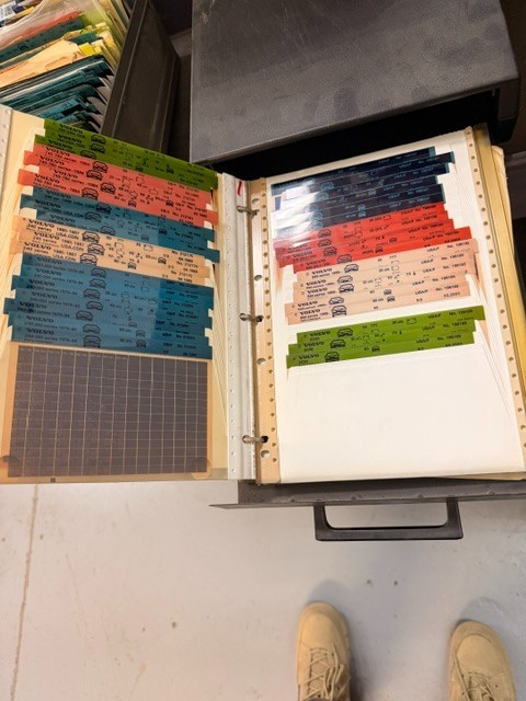Volvo microfiche cards
