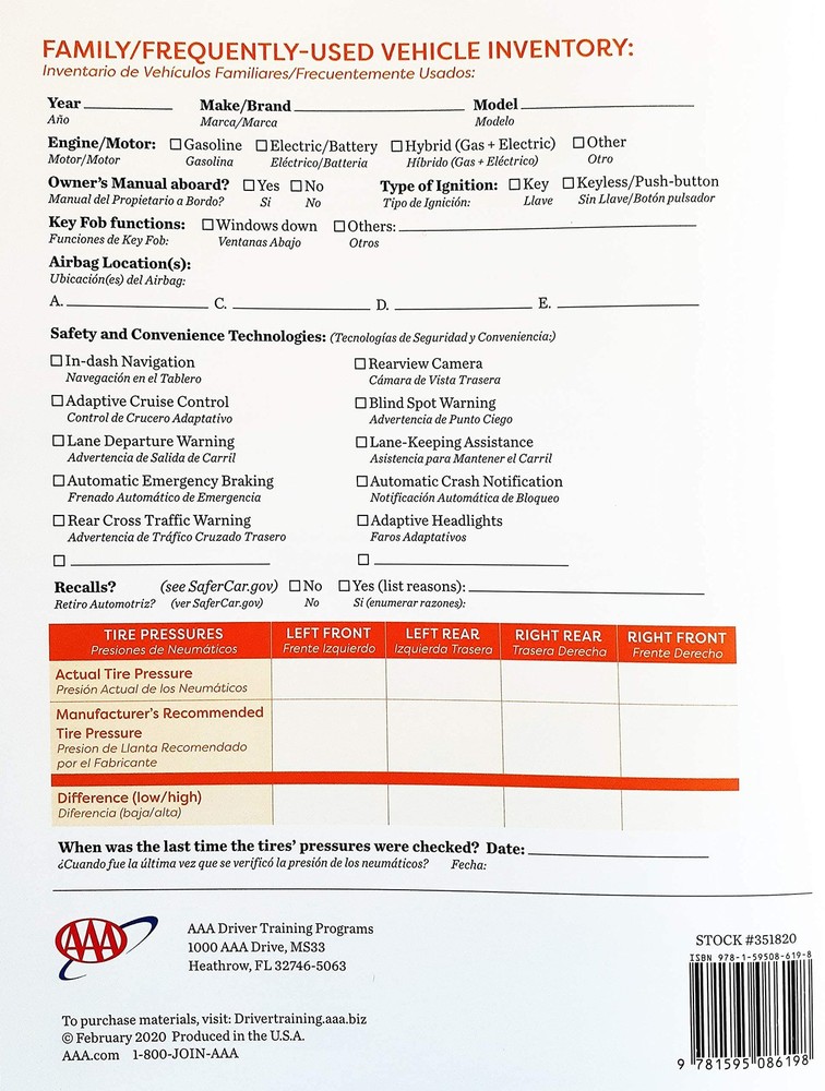 Workbook for Textbook How To Drive AAA 15th Edition