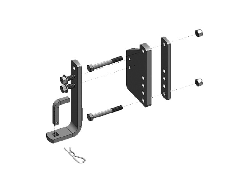 Blue Ox BXW4070 L Bracket Kit