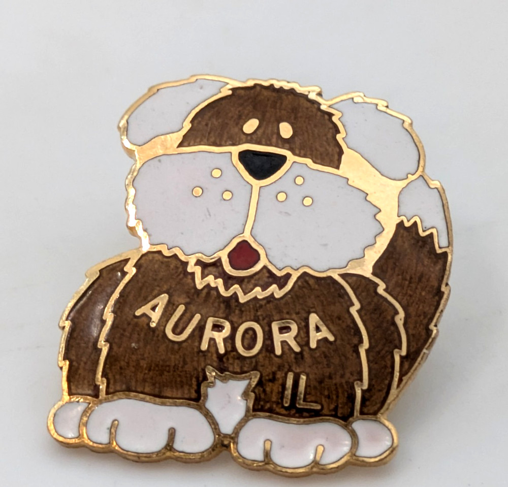 AURORA Illinois Dog Lapel Pin