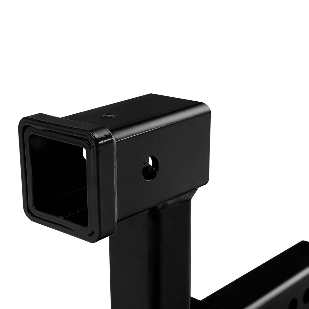 Dual Hitch Receiver 2" Trailer Double Post Extension Riser Adapter Extender