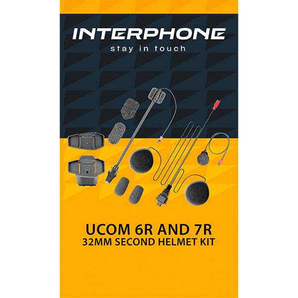 Interphone UCOM 6R / UCOM 7R Replacement Audio Kit - 32mm