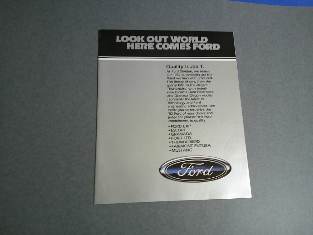 1982 Ford Sales Catalog