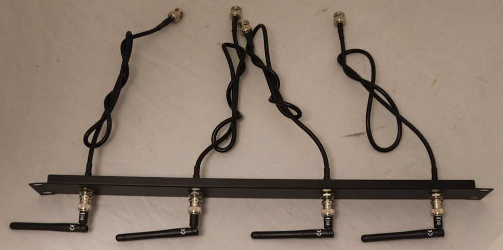 custom made 2u 4 antenna rack plate 4 bnc