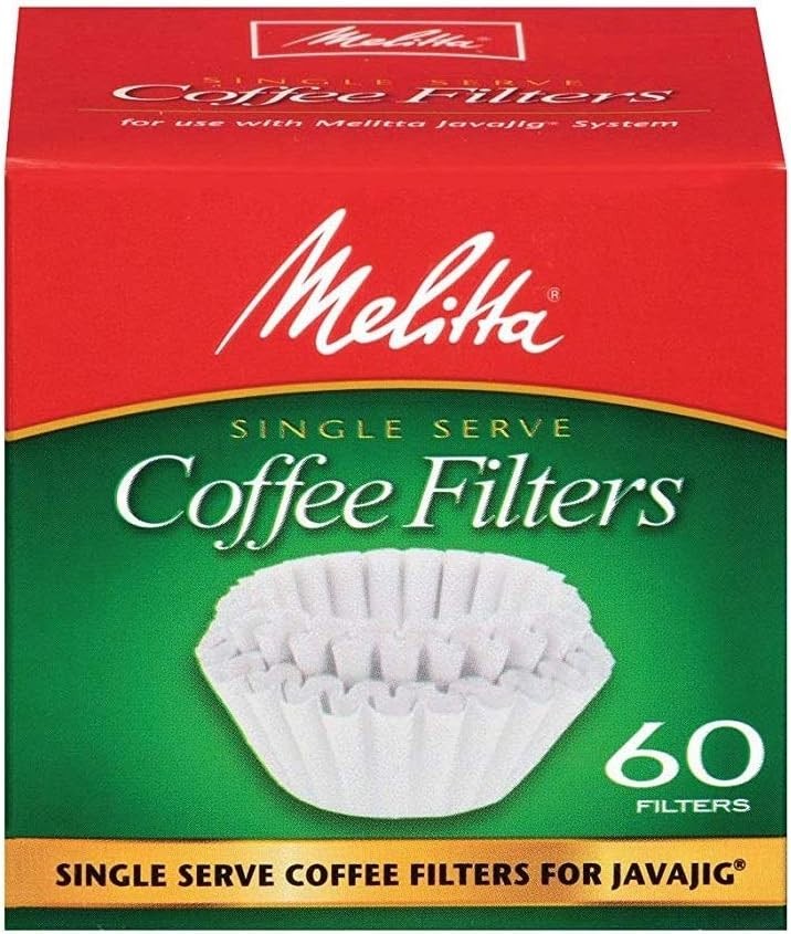 Melitta Java Jig, Single Serve Paper Coffee Filters - 2 Pack