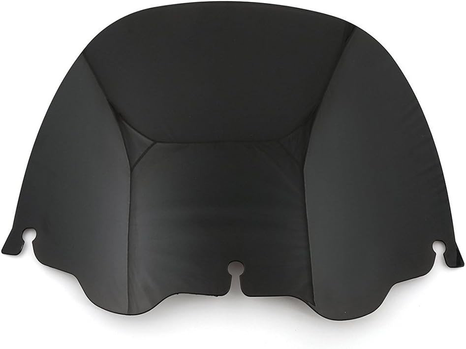 Black 13" Wave Windshield Windscreen For Electra Glide FLHT FLHX 1996-2013