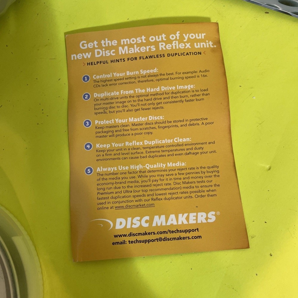 disc makers reflex 2-nec Duplicating DVD & CD Brand new