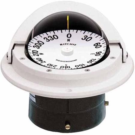 Ritchie F-82 Voyager Compass Flush Mount White