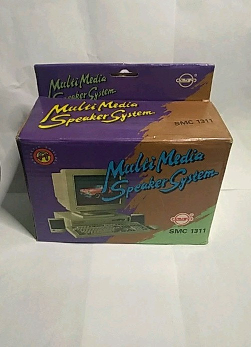 MULTIMEDIA SPEAKER SYSTEM SMC 1311 Magetically Shielded *NOS*