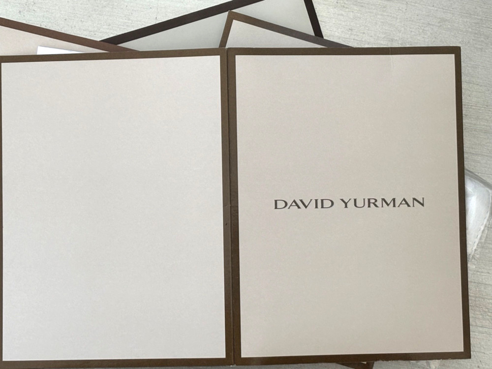 David Yurman Folder with Cleaning Cloth and Authenticity Card