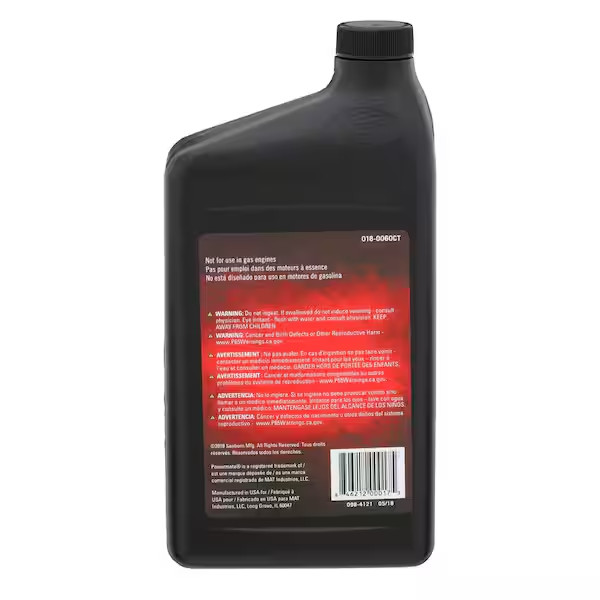 1 qt. Air Compressor Oil