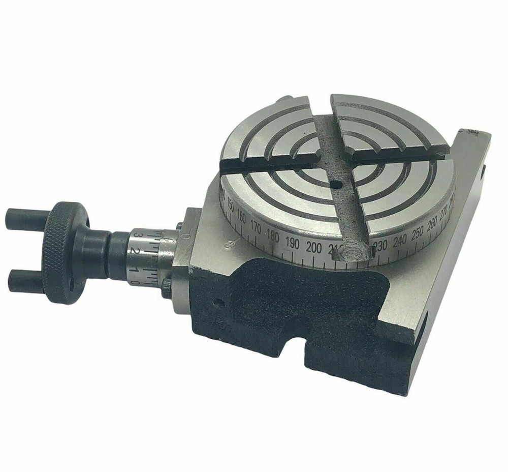 4" HORIZONTAL & VERTICAL PRECISION ROTARY TABLE w. Clamping kit