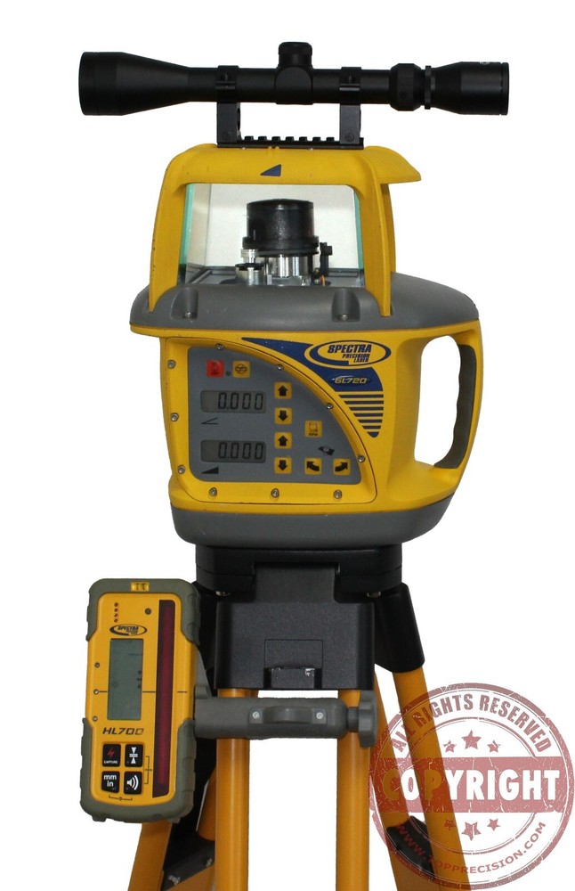 SPECTRA PRECISION GL720 SELF-LEVELING DUAL SLOPE LASER LEVEL,TRIMBLE,TOPCON