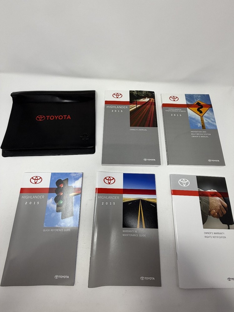 2015 Toyota Highlander Owners Manual OEM Complete Set