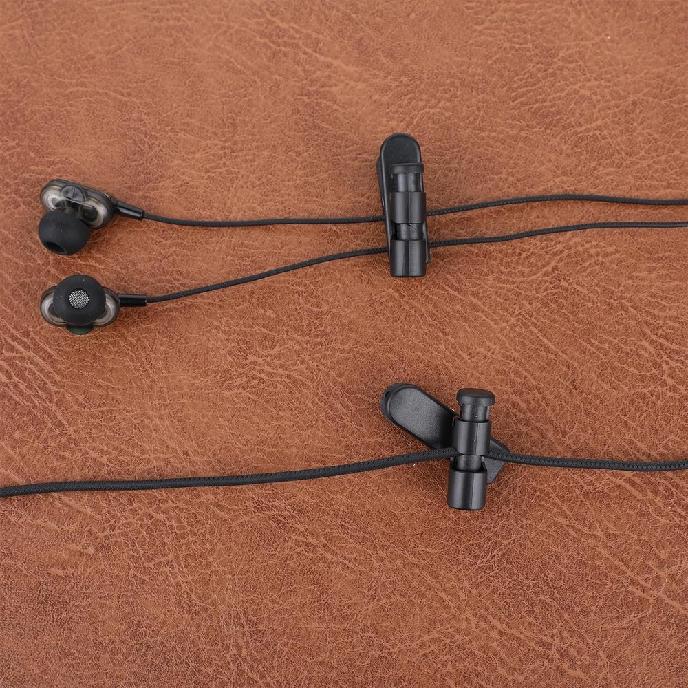 Headphone Cable Clips Clamp for Collar 5 Pack