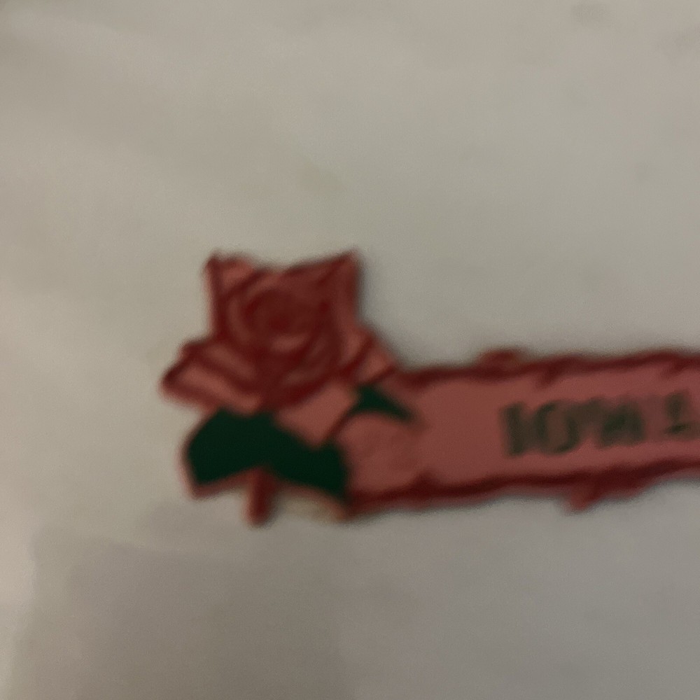 Iowa Pink Fridge Magnet.