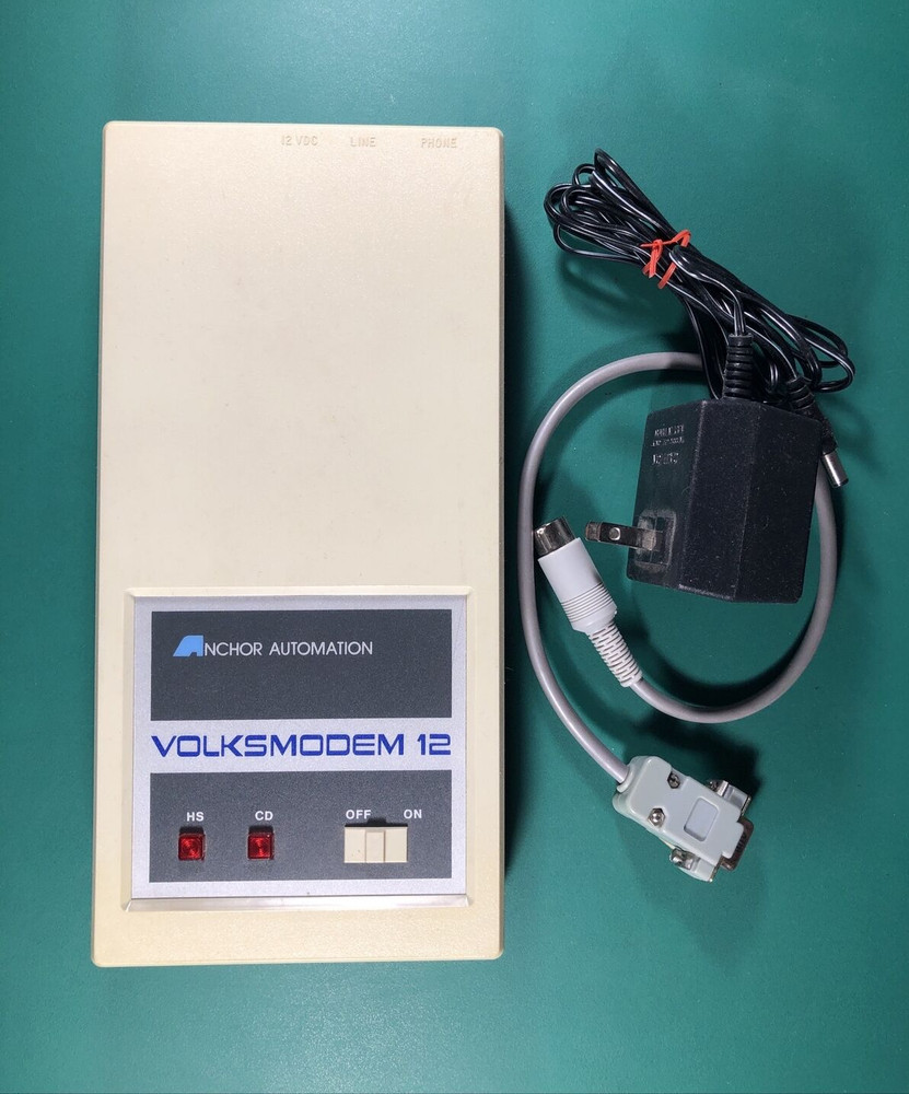 VOLKSMODEM 12 | Anchor Automation VM12 Modem With Cables | Powers On
