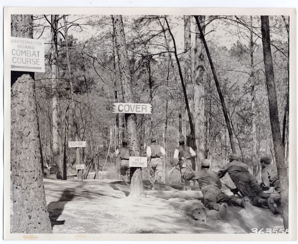 1951 Fort Lee VA - Uniform Testing Quartermaster Combat Course Original Photo
