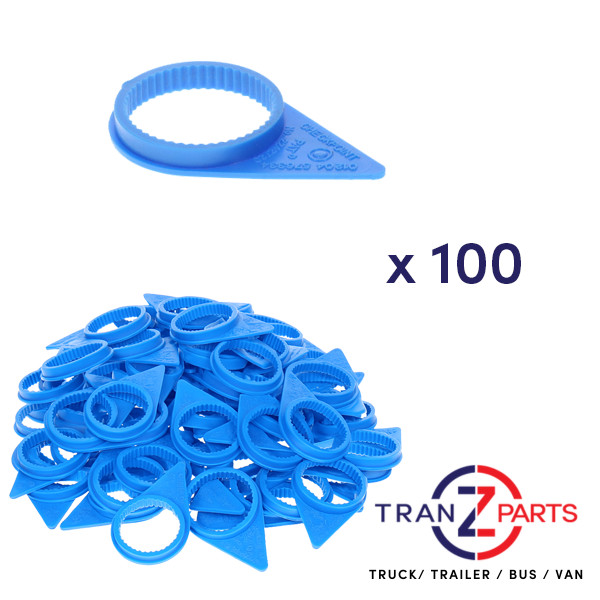 CHECKPOINT WHEEL NUT INDICATOR - 32MM BLUE POINTER GENUINE x 100