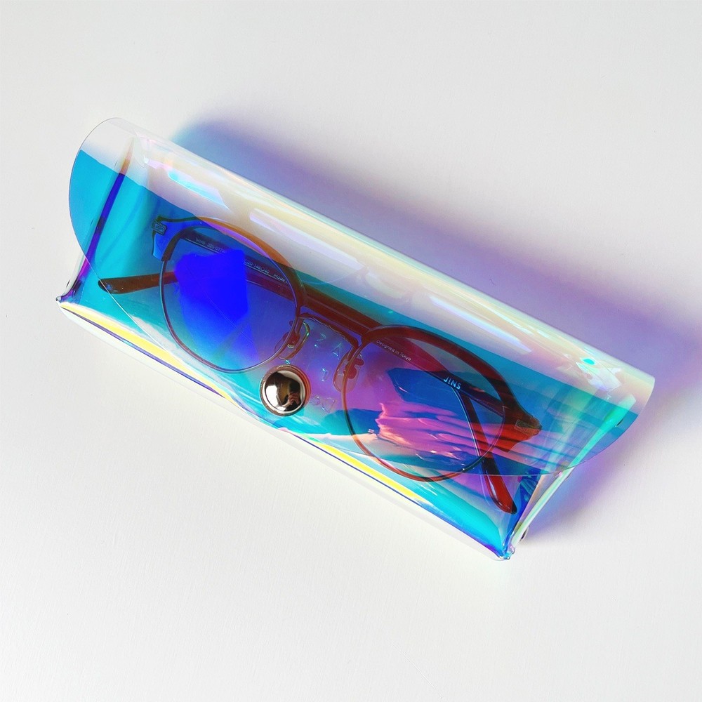 Aurora PVC Waterproof Magnetic Eyeglasses Case (Rainbow)