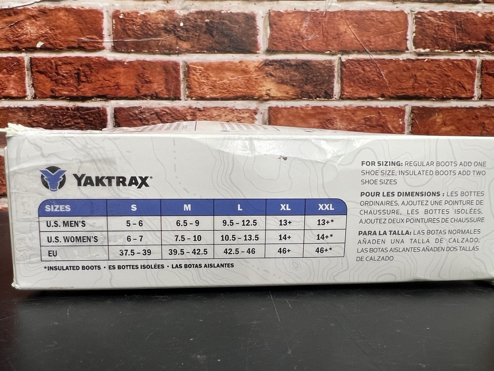 Yaktrax Diamond Grip Ice Traction Cleats Medium 1 Pair