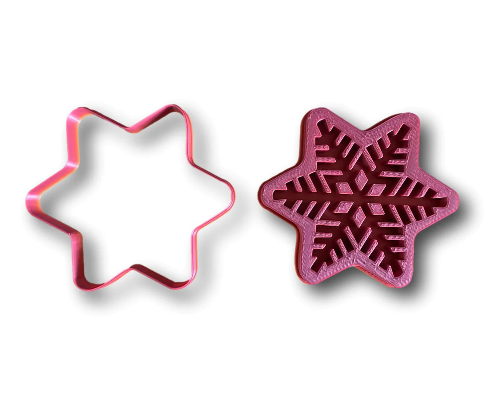 Snowflake 6 point Star Cookie Cutter Set