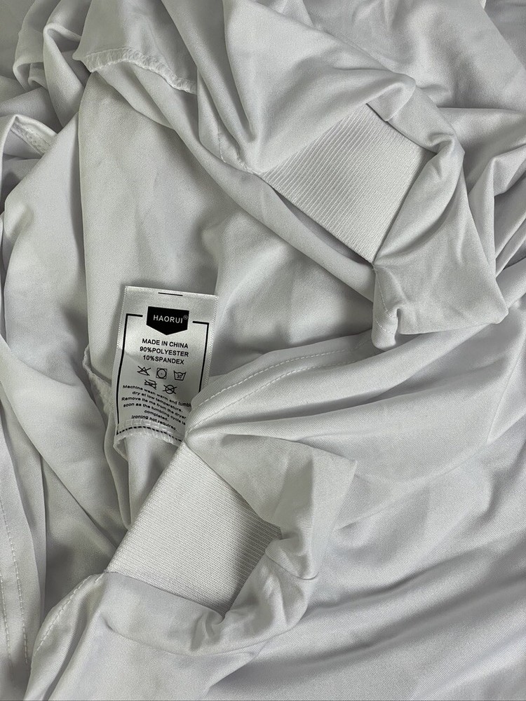 HAORUI Stretch Table Clothes 6 PC 6 FT White