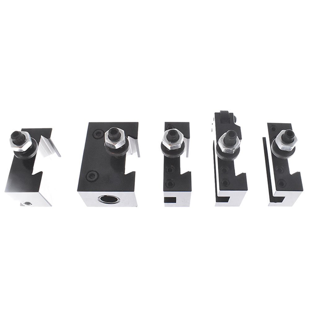 AXA 250-100 New Piston Quick Change Tool Post Holder Set For Lathe 6 - 12" 6PCS