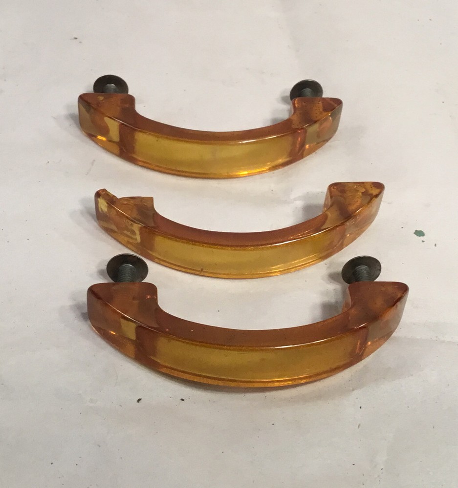 Vintage Drawer Pulls, Painted, Mid Century Modern. ~37 total