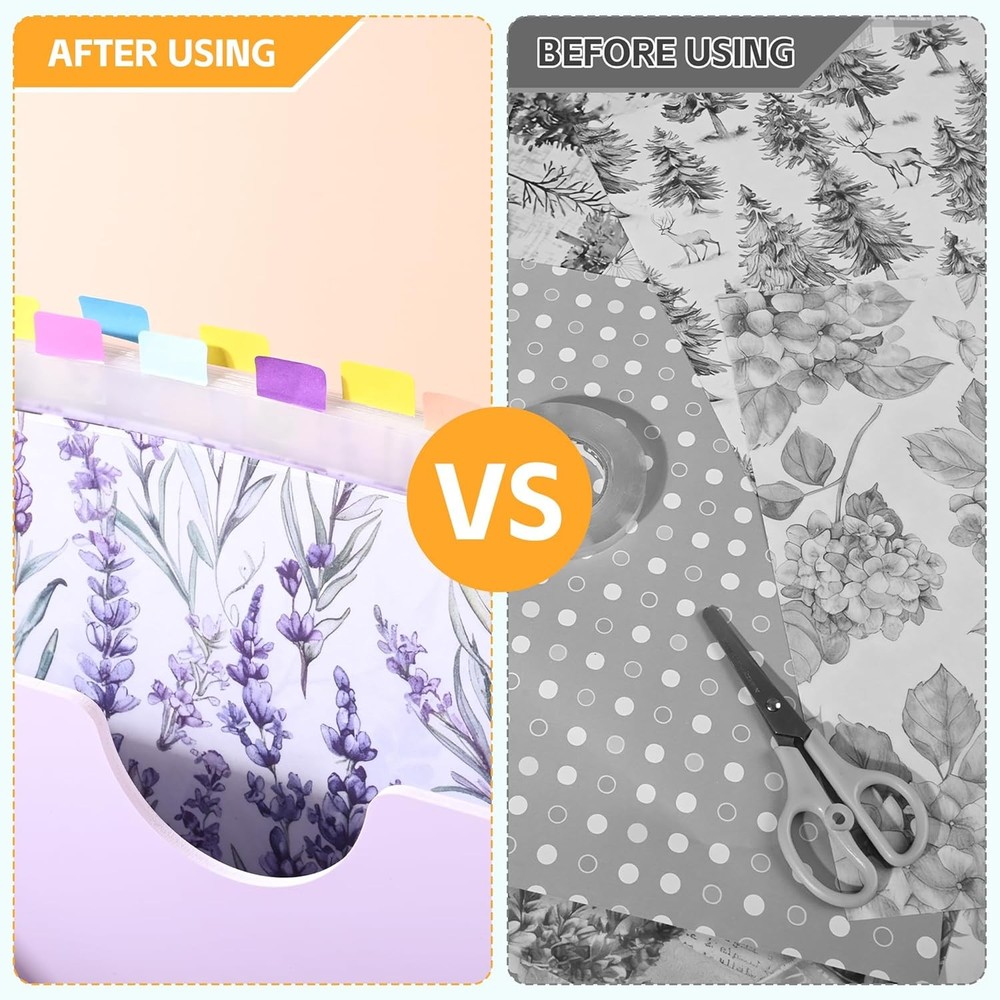 12 Pack Scrapbook Paper Storage Organizer Tabs