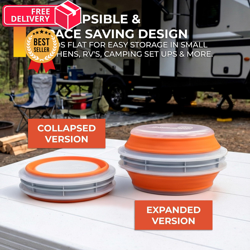 CanCooker Collapsible Plastic Batter Bowl | Mess-Free 1 Pack, Standard