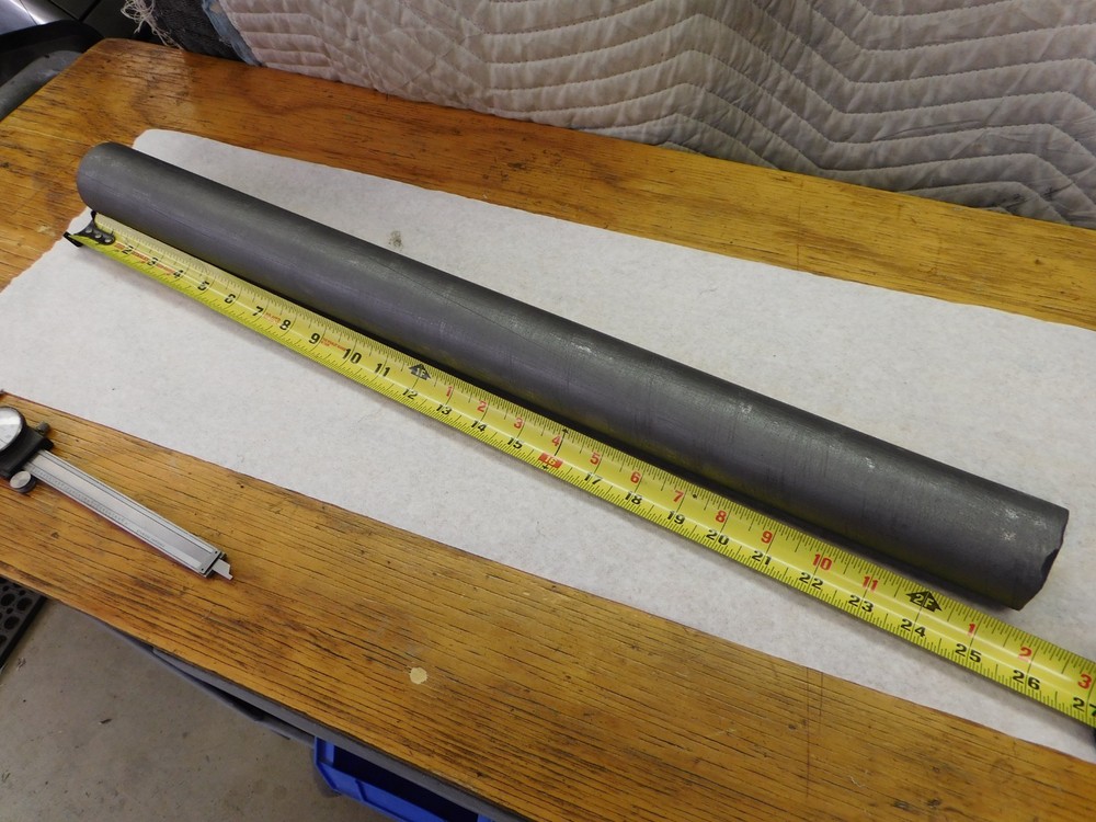 Graphite Rod Stock 2” Diameter 25” Length