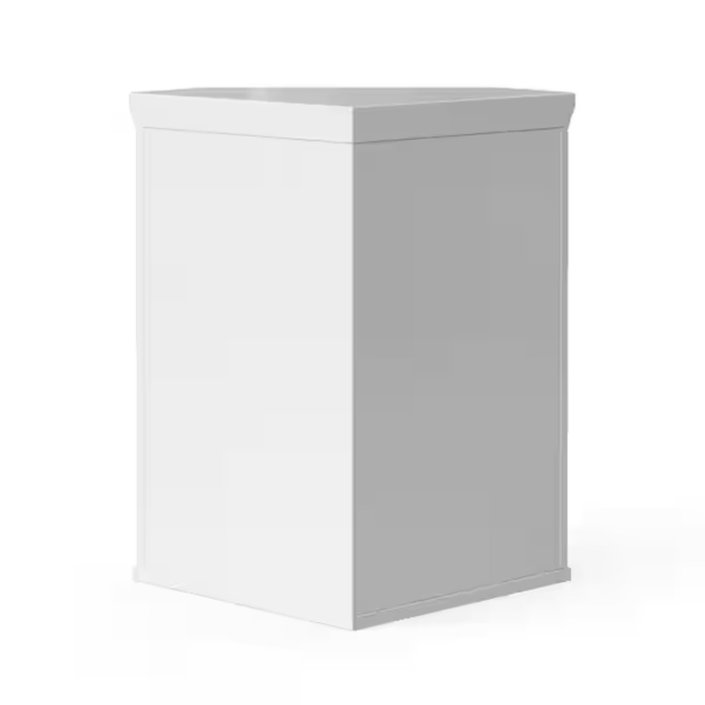 Teamson Home Glancy Removable Corner Wall Cabinet with Adjustable Shelf, White